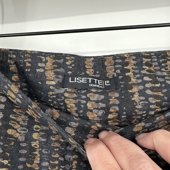 Lisette L‎ Montreal Women's Printed Pants Size 8 Skinny - Picture 4 of 6